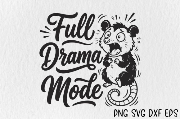 Full Drama Mode Opossum Embroidery Design Review