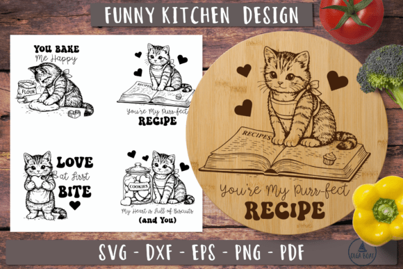 Fun Cat SVG Valentine Cutting Board