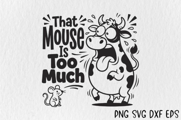 Funny Cow SVG Sarcastic Funny PNG for Crafts and Graphics