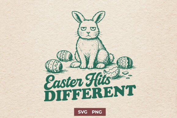Funny Easter Graphics for Crafts and Local Branding