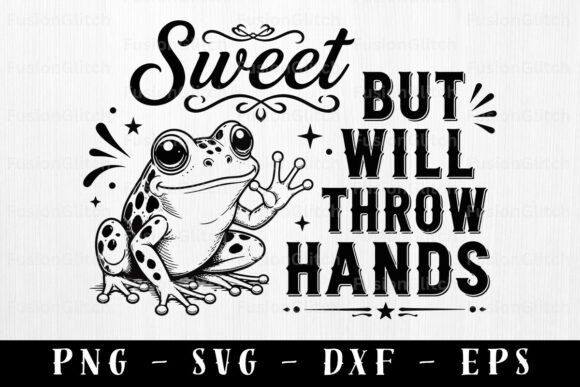 Funny Frog SVG Sweet Throw Hands PNG Review