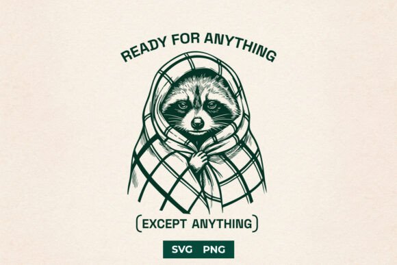 Funny Raccoon SVG for Crafts and Graphics