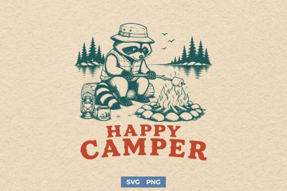 Happy Camper SVG: A Graphic for Playful Editorial Design