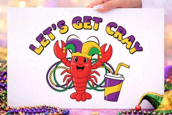 Mardi Gras SVG Funny Cray Crawfish PNG