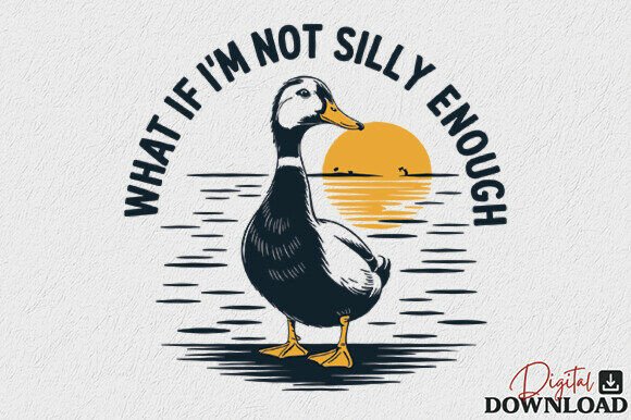 Silly Bird Sunset SVG Goose SVG for Crafts and Graphics