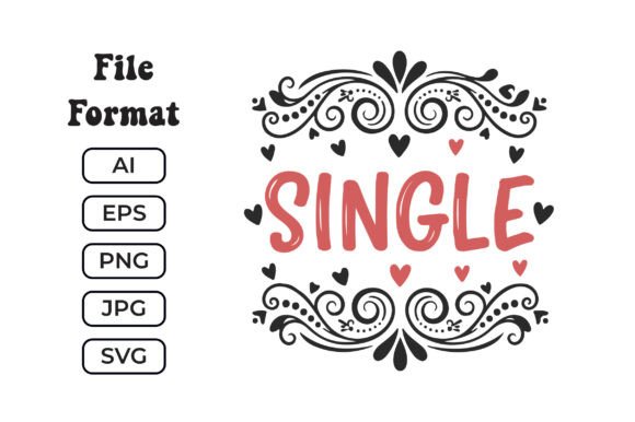 Single SVG Funny Valentine Status Design for Crafts and Graphics