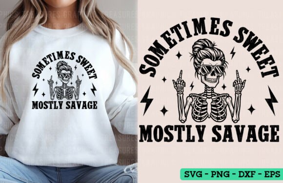 Sometimes Sweet Funny Skeleton Graphics for Crafts
