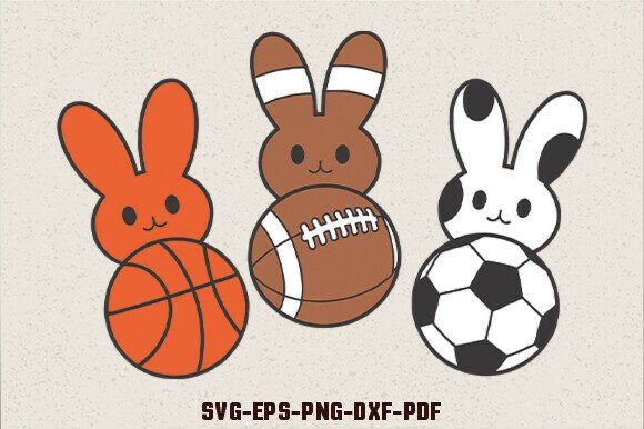 Sports Ball Easter SVG for Crafts and Graphics