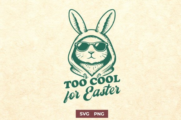 Too Cool for Easter SVG Graphics for Local Crafts