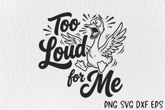 Too Loud for Me Duck SVG: A Graphic Asset for Playful Editorial Design