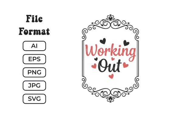 Working out SVG Funny Fitness Valentine for Local Business Graphics